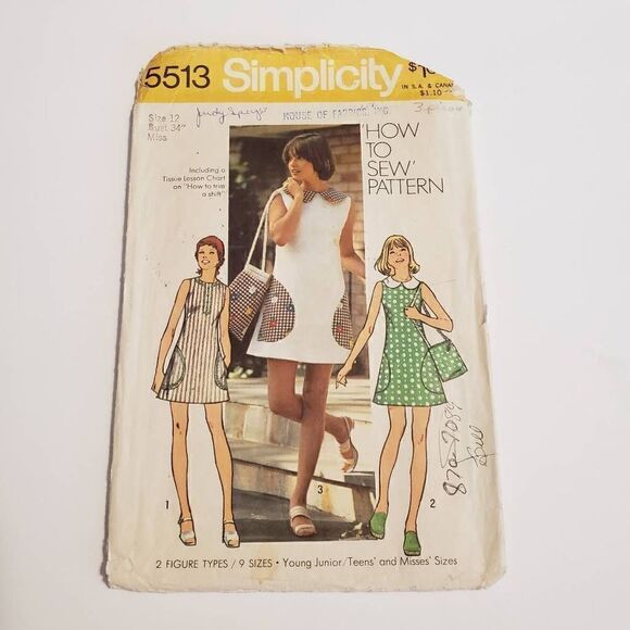 Vintage Simplicity Women's Sewing Pattern - Picture 1 of 3